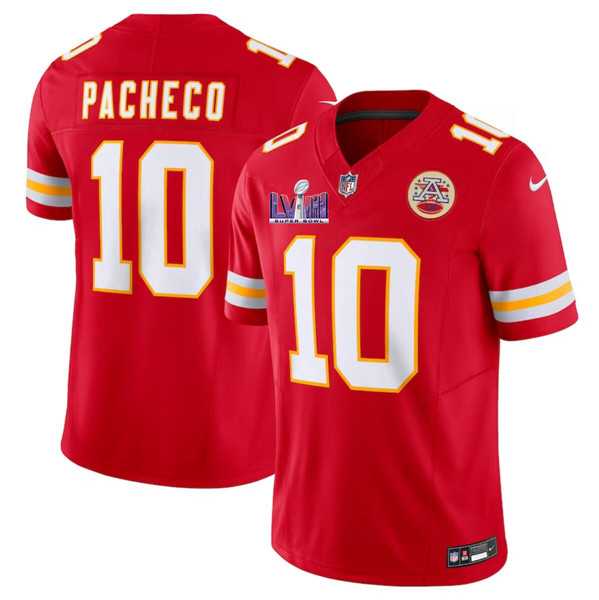 Men & Women & Youth Kansas City Chiefs #10 Isiah Pacheco Red F.U.S.E. Super Bowl LVIII Patch Vapor Untouchable Limited Jersey,We sell and wholesale Men & Women & Youth Kansas City Chiefs #10 Isiah Pacheco Red F.U.S.E. Super Bowl LVIII Patch Vapor Untouchable Limited Jersey on line form chian!
